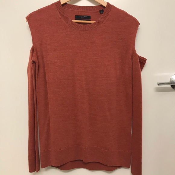 All Saints Sweaters - All Saints Merino Wool Cold Shoulder Sweater All Saints Sweaters - All Saints Merino Wool Cold Shoulder Sweater